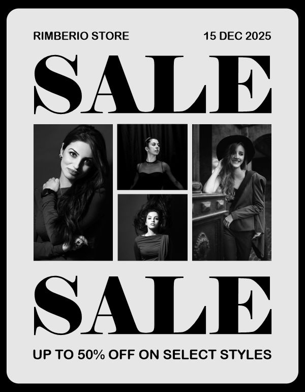 Fashion sale poster design download for free