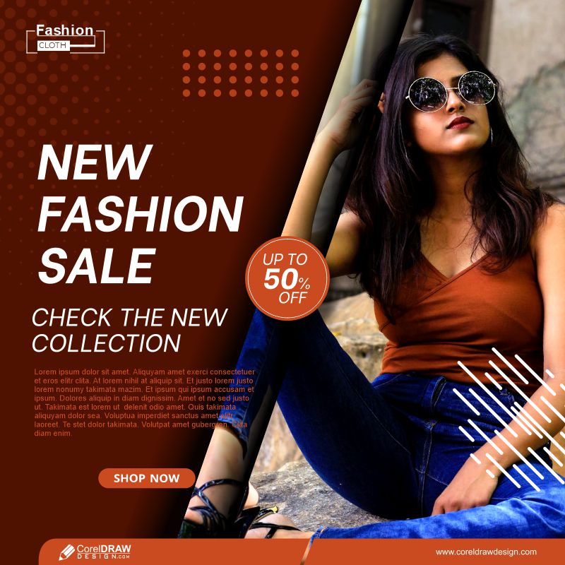 Free Vector  Fashion sale flyer template