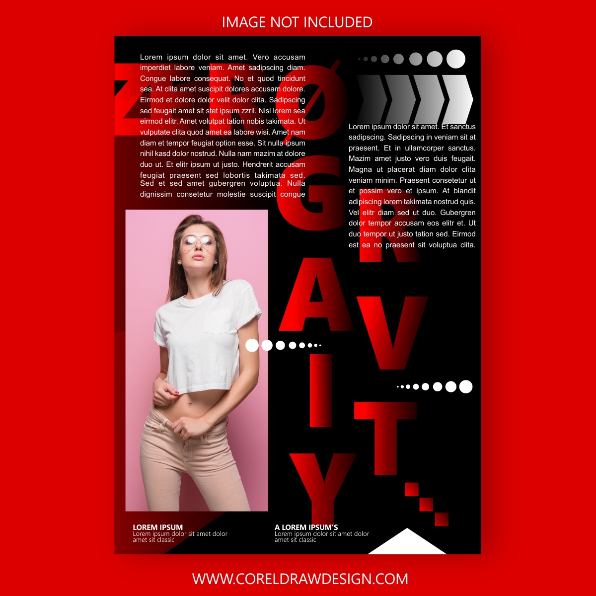 Fashionable Magazine Cover Template