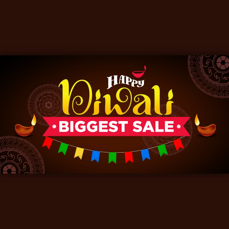 Festival Diwali Sale Design Advertisement Poster Social Media Post Template dwl