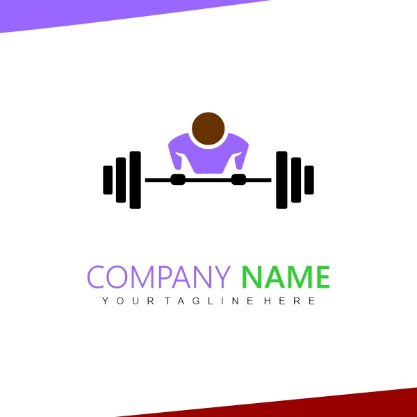 Fitness logo Vector Banner Creative Design For Free In CDR file