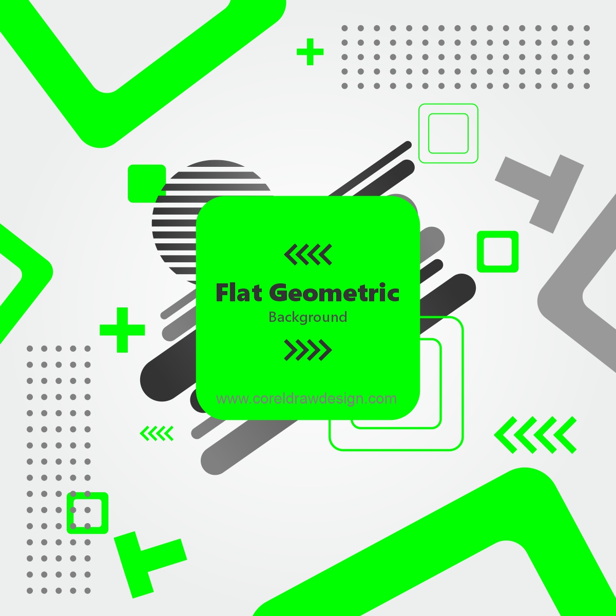Flat Geometric Shapes Wallpaper Free Vector Background