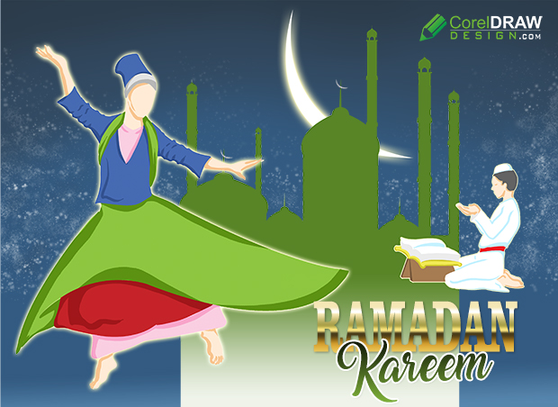 Flat Ramadan Background illustration, Free Stock Photo and Free Psd
