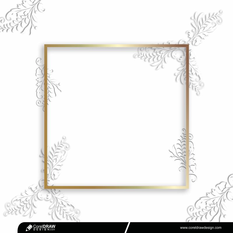 Floral Pattern Frame Background Free Vector 