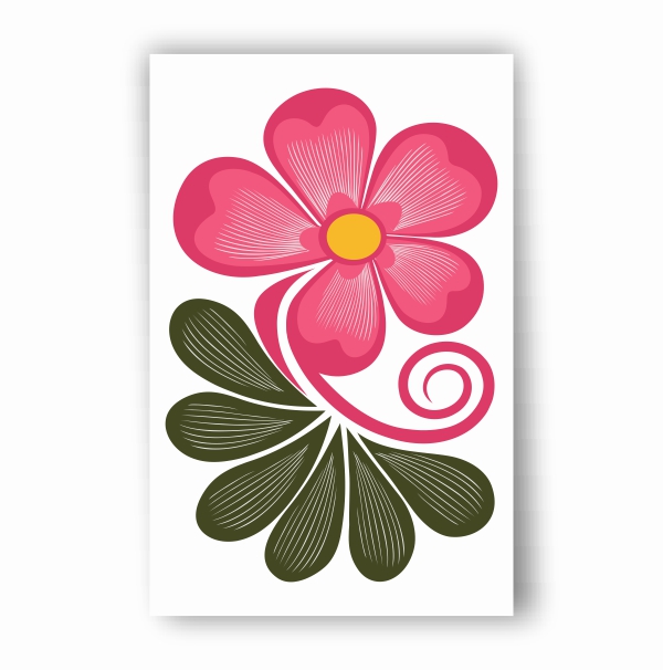 Flower Wallpaper Vector illustration Free CDR Download For free