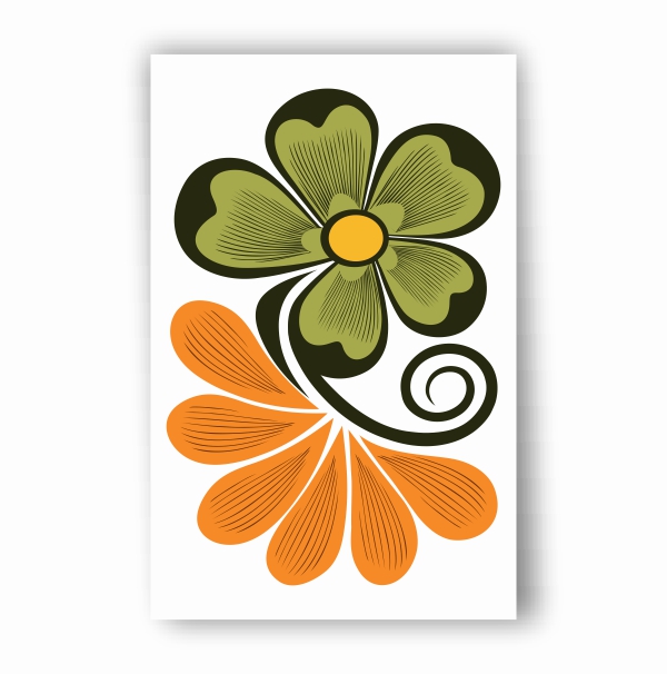 Flower Wallpaper Vector illustration Free CDR Download For free