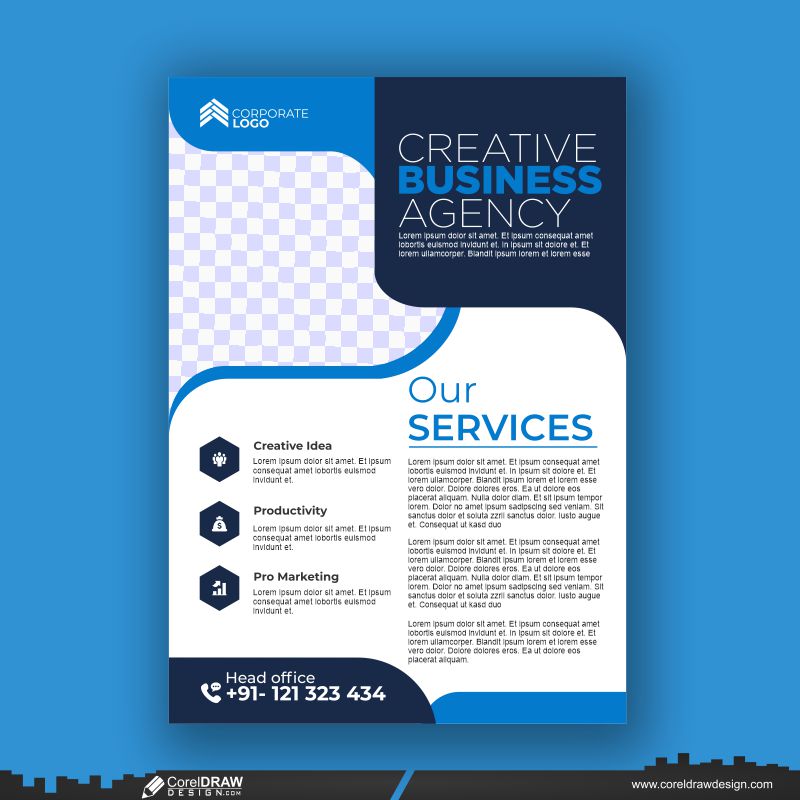 flyer design company business premium vector cdr