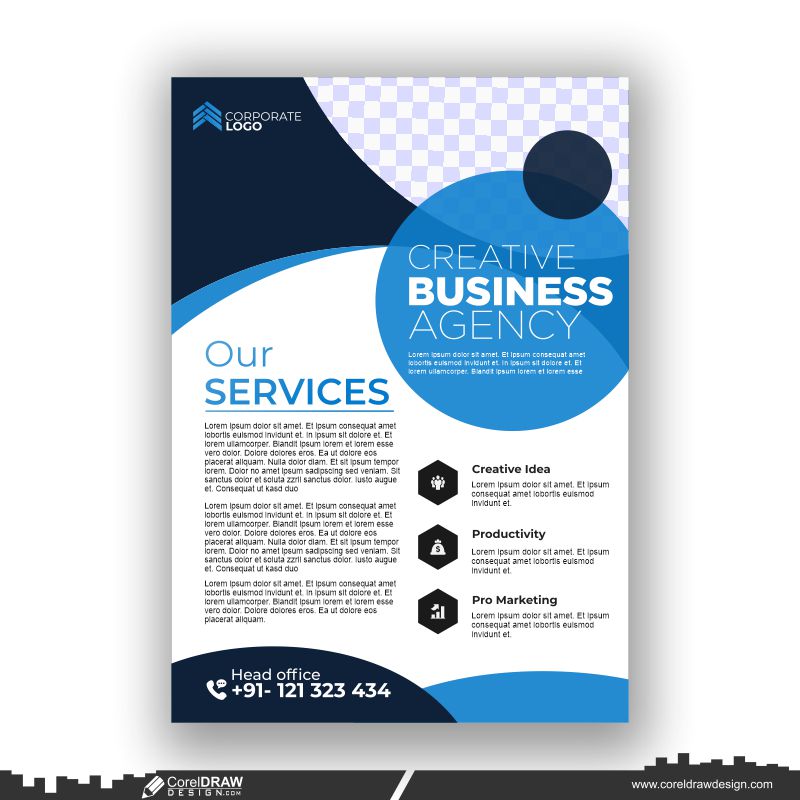 flyer design premium design vector cdr template