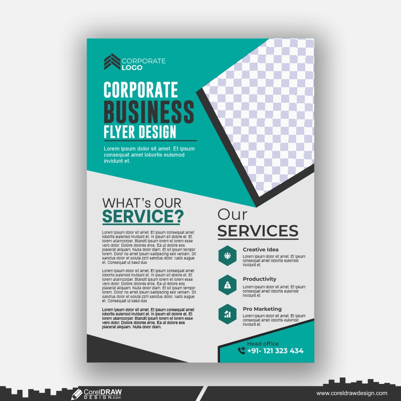 flyer design template premium free design vector