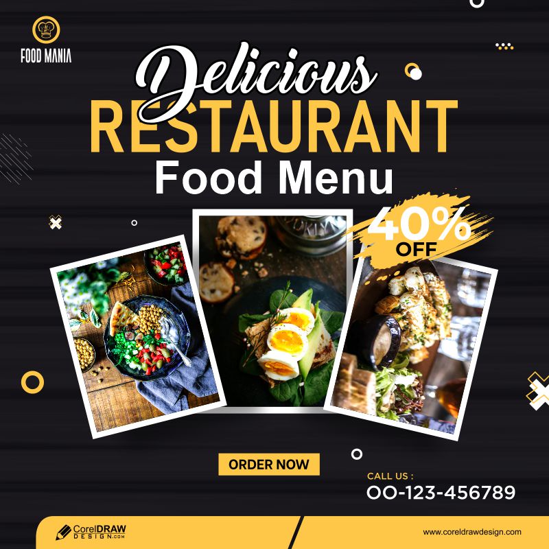 Preview Food Menu And Restaurant Social Media Post Template 1621765094 