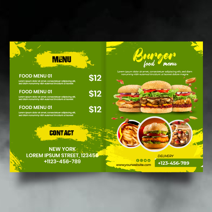 food menu burger restaurant vector free coreldrawdesign