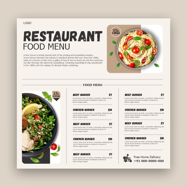 Food Menu Vectors & Illustrations for Free Download