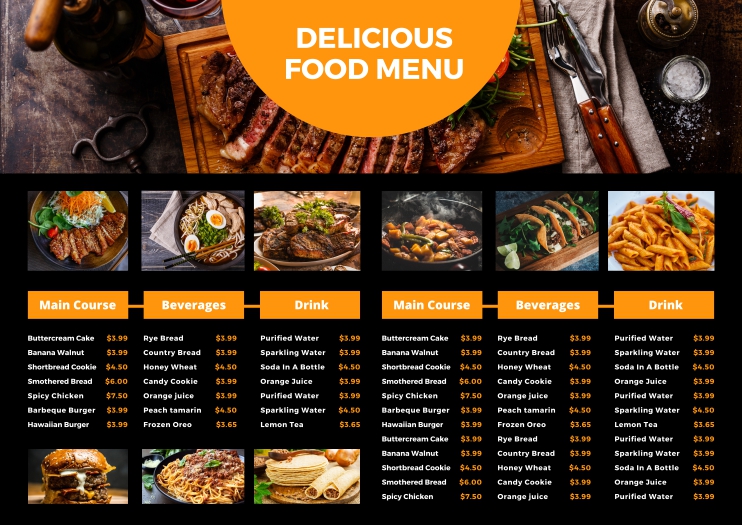 Free CDR Resturant Menu Design Download For Free