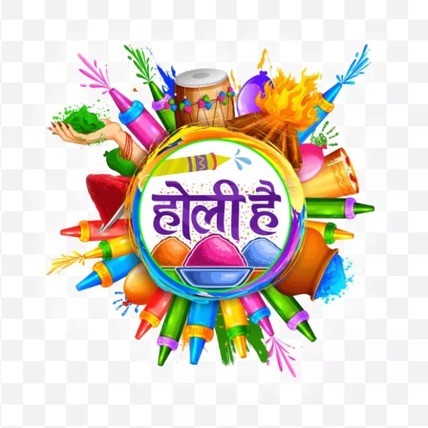 Free Happy Holi Hindi Text Png Download For Free