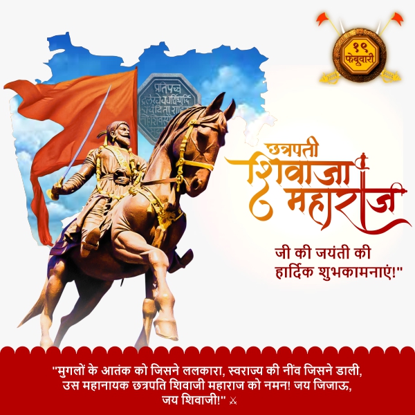 Free Shivaji Jayanti Hindi Greeting Banner Design With CDR File Download For Free