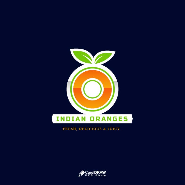 Fresh Orange Farm juicy logo vector