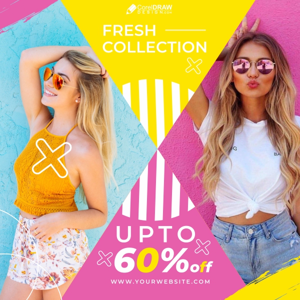 Fresh Summer Fashion Sale Vector Design Download For Free