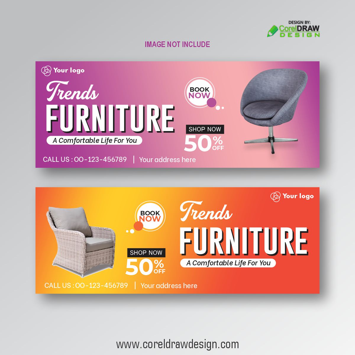 Download Furniture Banner Templates Design CorelDraw 