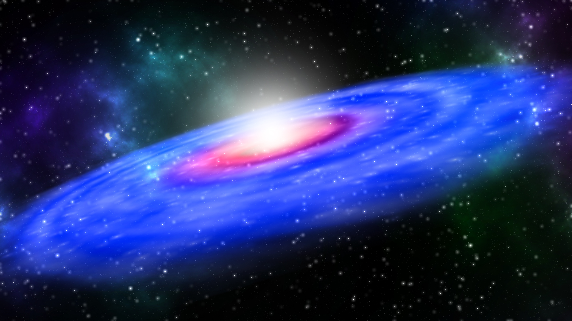 Galaxy in Deep Space Free HD Background