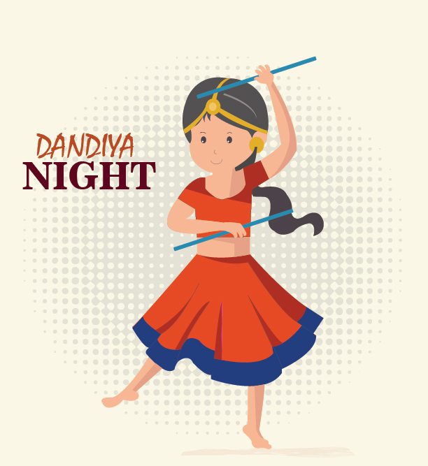 Download Girl Celebration Navratri Dandiya Festival Poster Illustration  Vector Free | CorelDraw Design (Download Free CDR, Vector, Stock Images,  Tutorials, Tips & Tricks)