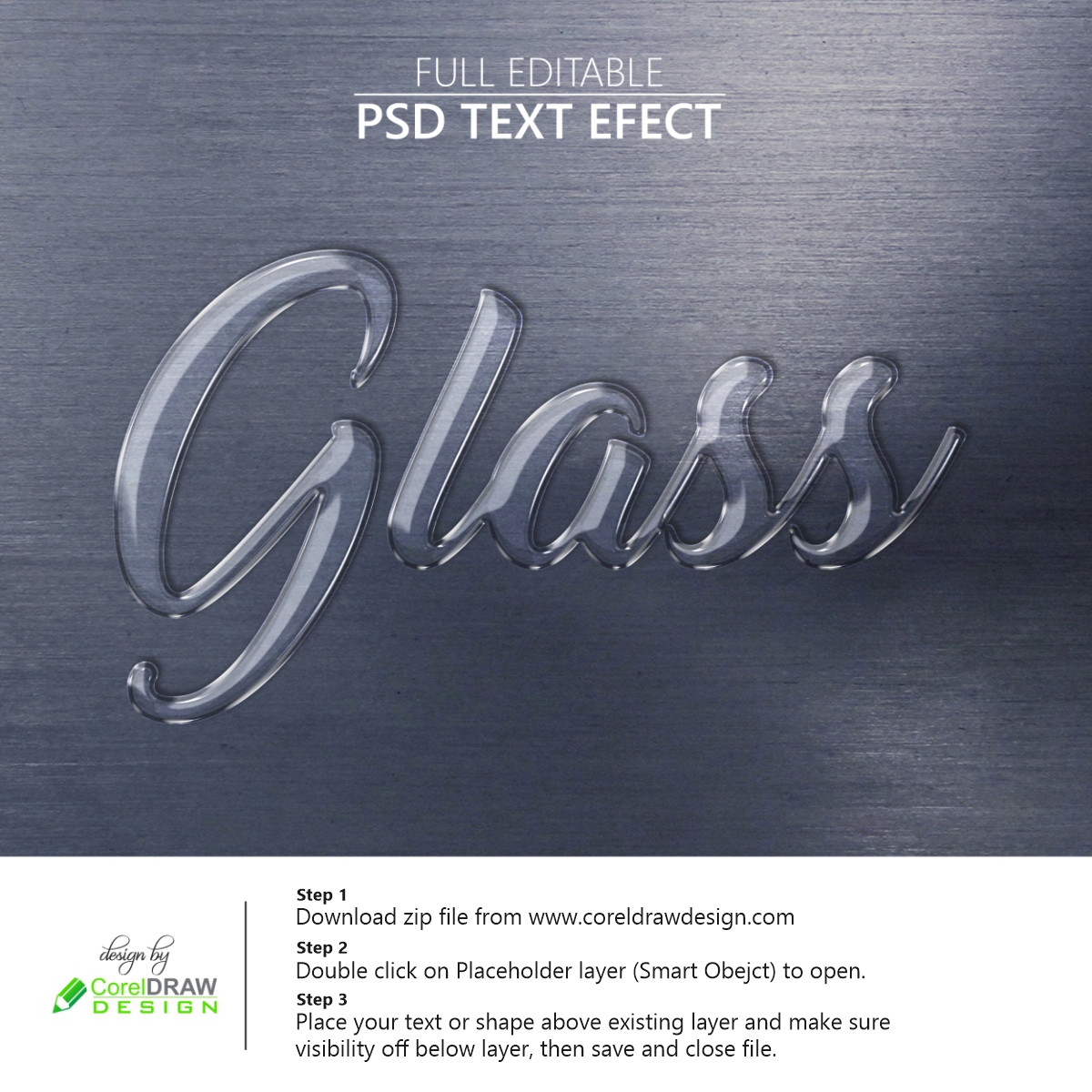 Download Download Glass Effect on Text or Shape Mockup Template ...