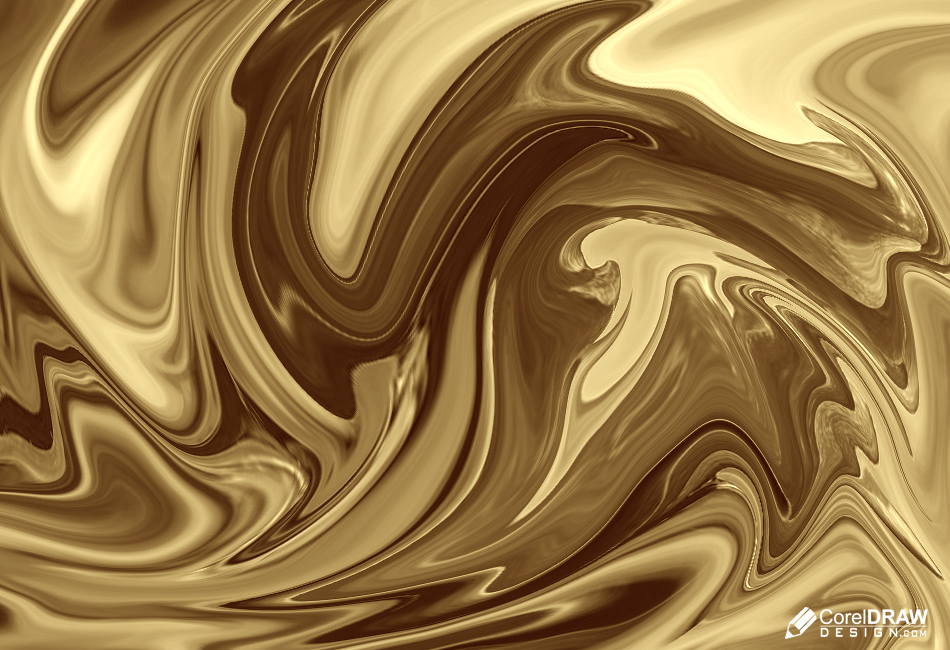 Golden gold liquid foil in adobe photoshop