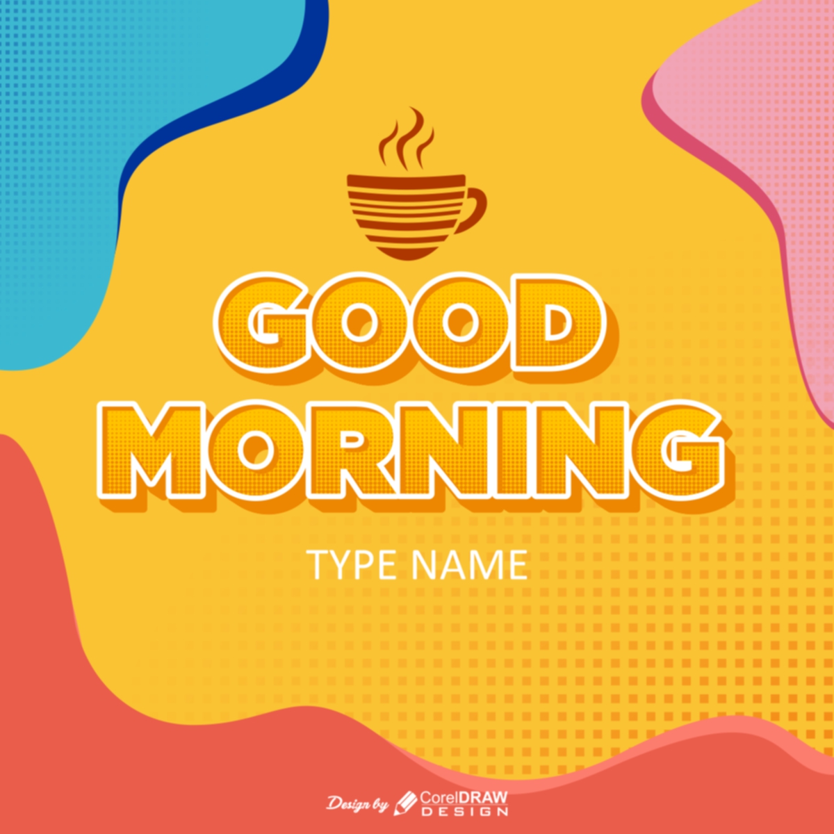 Good Morning Post 3D Text Style