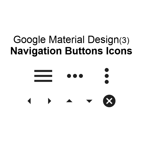 Google Material Design3 Navigation Button Icons Download For Free