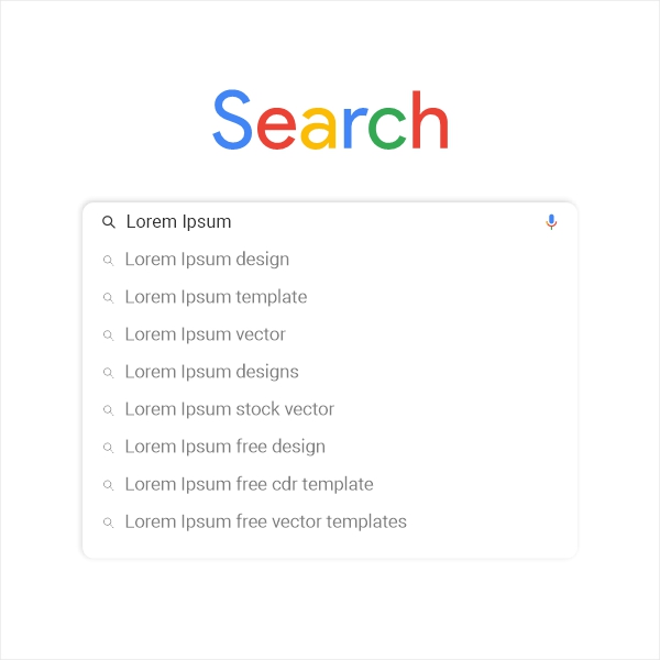 Google Search Bar, Search Engine Template, Free Stock Vector, Free CDR