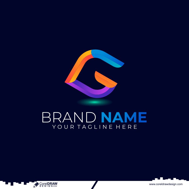 Gradient Color Logo Template Free