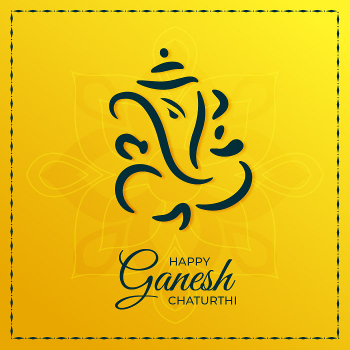 Gradient  ganesh chaturthi concept free vector