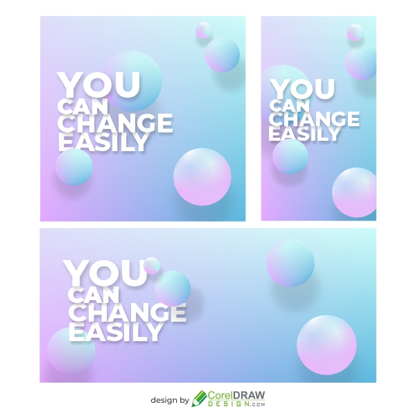 Gradient quotes Social media post, story, cover collection Free Vector CDR