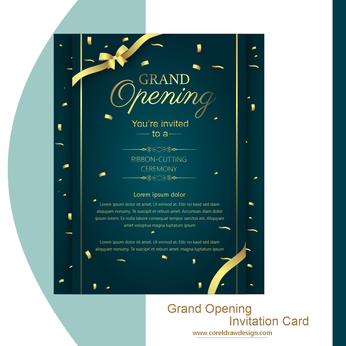 Download Grand Opening Invitation Card | CorelDraw Design (Download