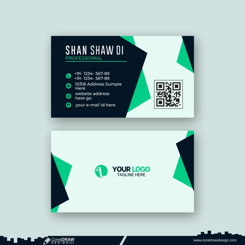 Green Business Card Design download