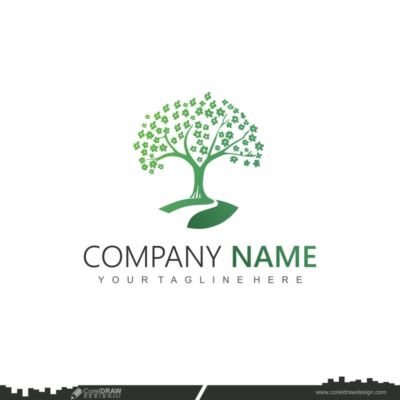 Green Tree Logo Royalty Free Images & cdr vector