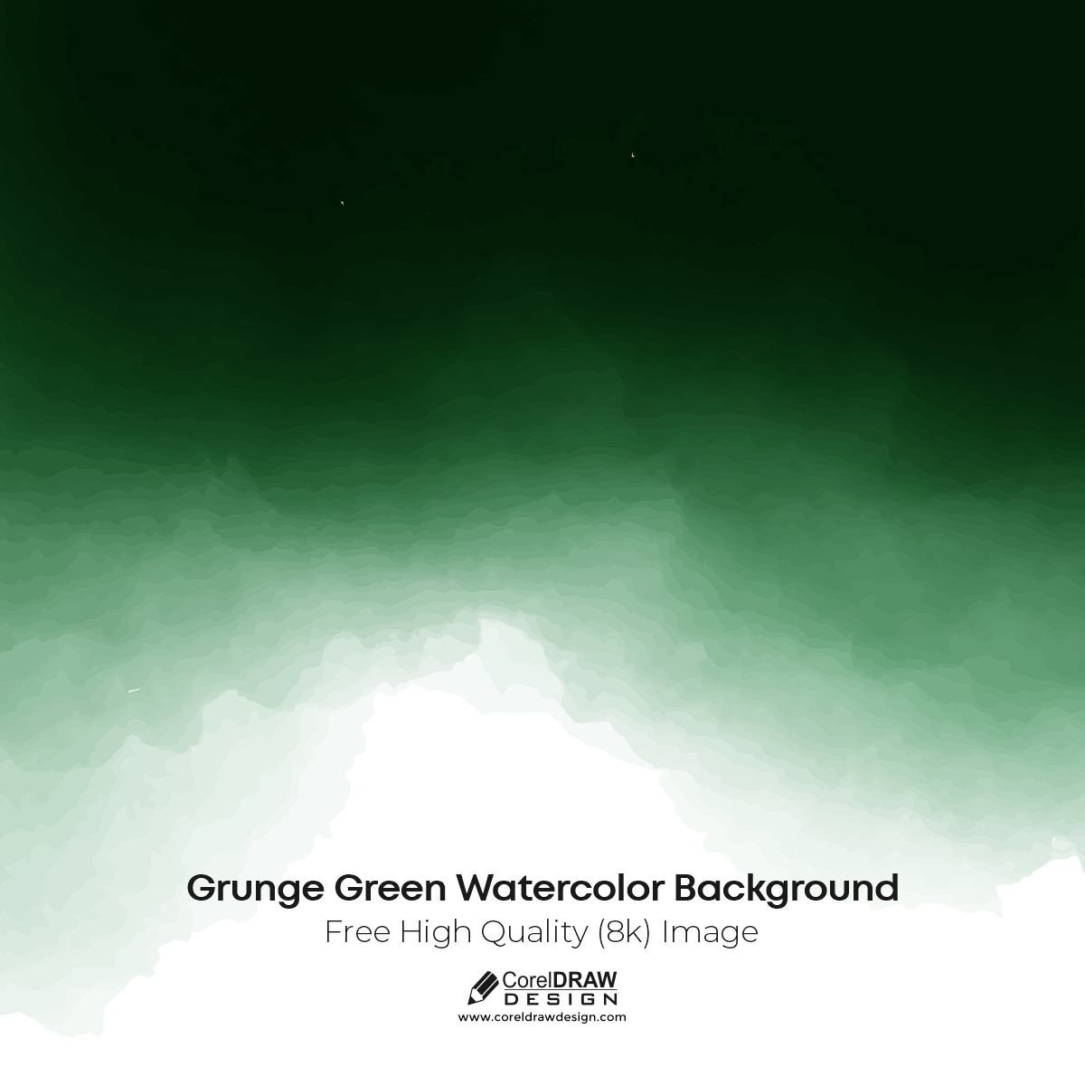 Grunge Green Watercolor Background