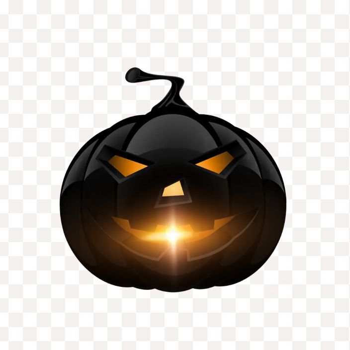 Halloween Black Pumpkin Hd Png Download For Free