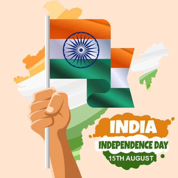 Hand Holding Tiranga 15 August Independence day Vector Design Download For Free