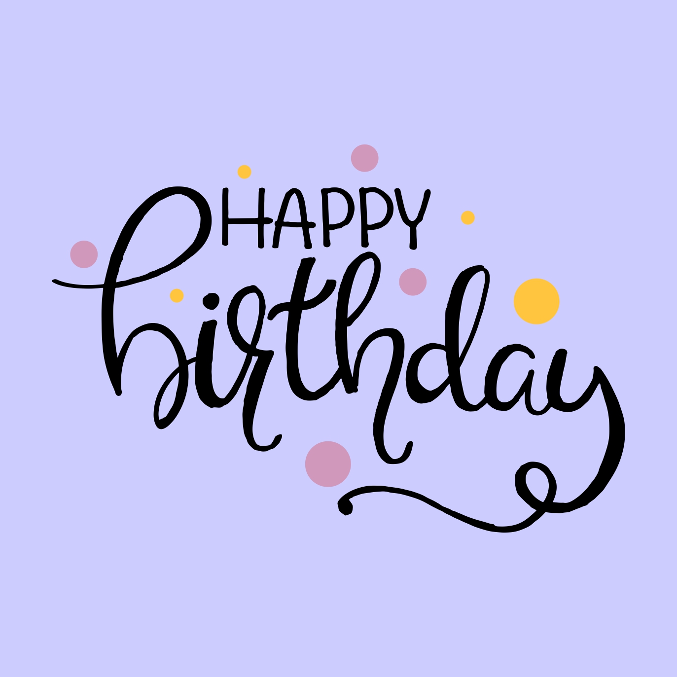 Hand Written Happy Birthday Text Effect Vector Download For Free 