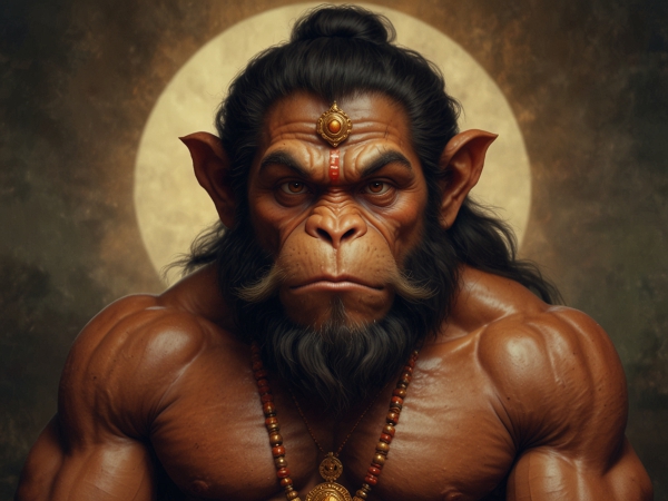 Hanuman Ji Potrait Front Faced High Quality Image For Wallpaper Download For free