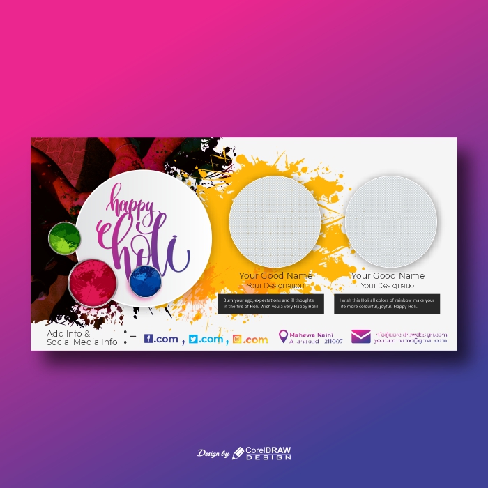 Happiest Holi Festival Of Colors AI & EPS File Trending Vector Art 2021 Free Download
