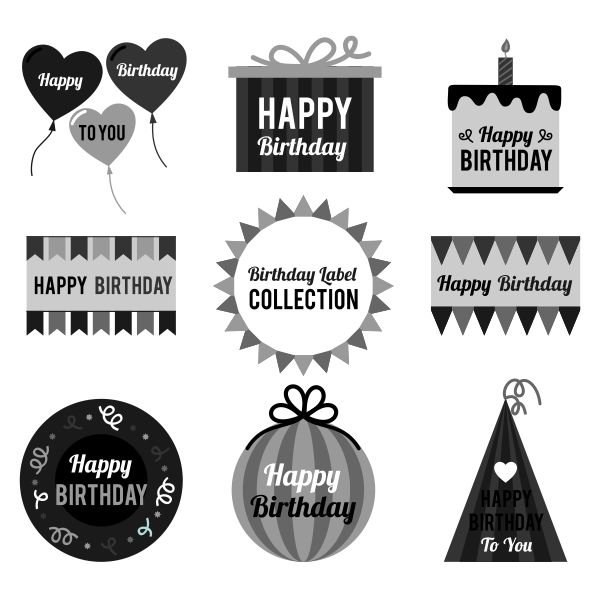 Happy Birthday sticker design CDR file download now for free