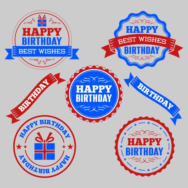 Happy Birthday stickers design CDR file download for free