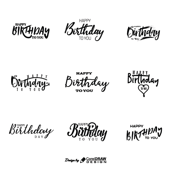 happy birthday design vector