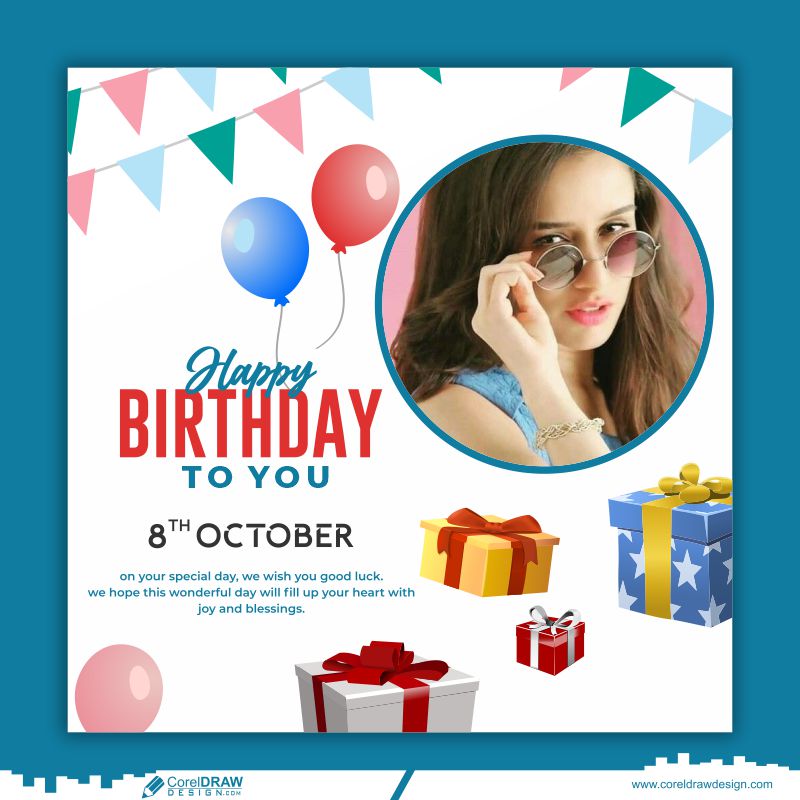 Happy Birthday Wishes Banner Free Download File Vector