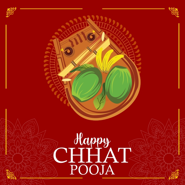 Happy Chhat Pooja Vector Creative Design For Free In CDR file