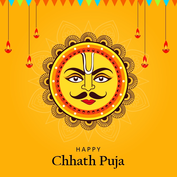 Happy Chhat Pooja Vector Creative Design For Free In CDR file