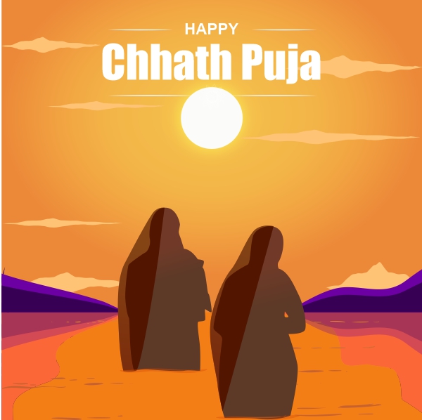 Happy Chhath Puja Wishes CDR Banner Design Download For Free