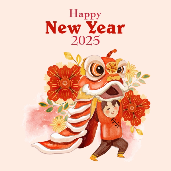 Happy Chinesse New Year 2025 Vector illustration CDR File Download For Free