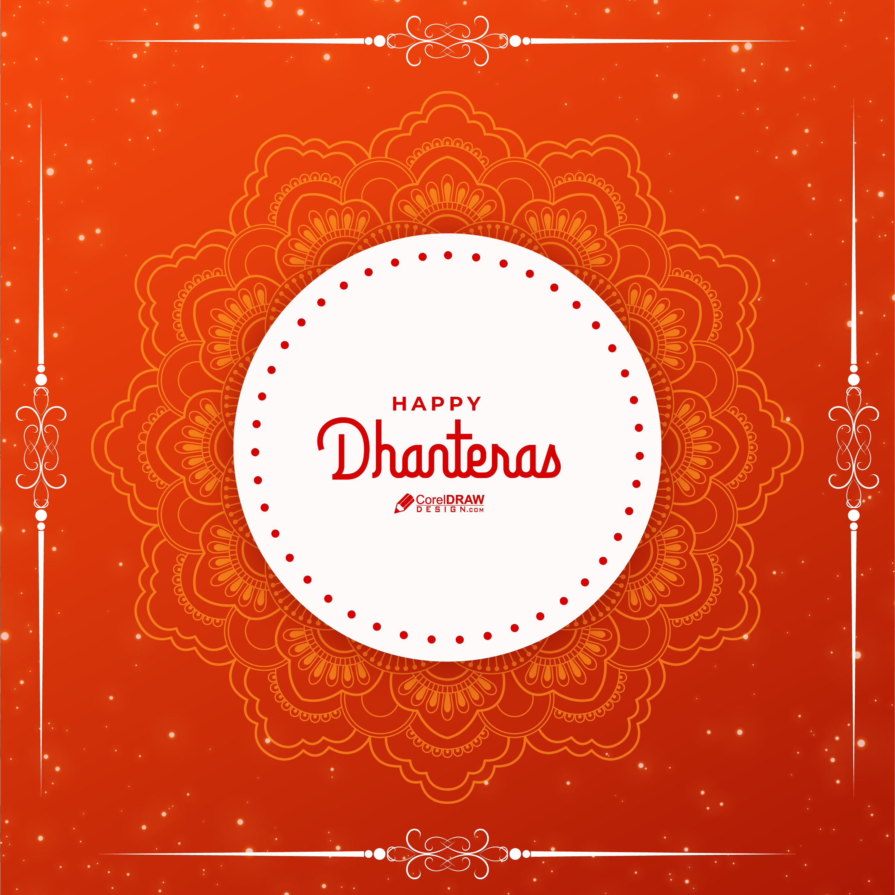 Happy Dhanteras Clean Elegant Poster Social Media template